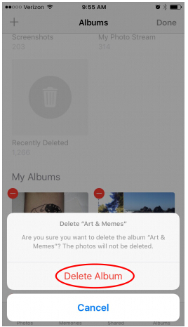 Delete Albums